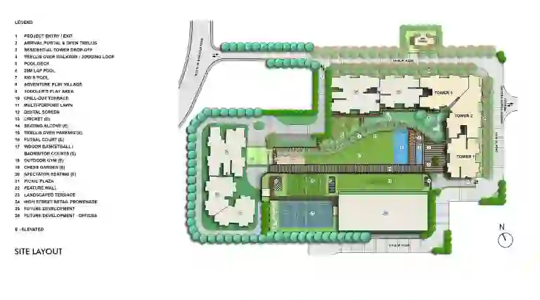 2 BHK Apartment Floor Plan